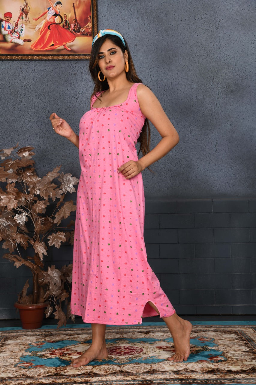Blush Pink Floral Lounge Dress